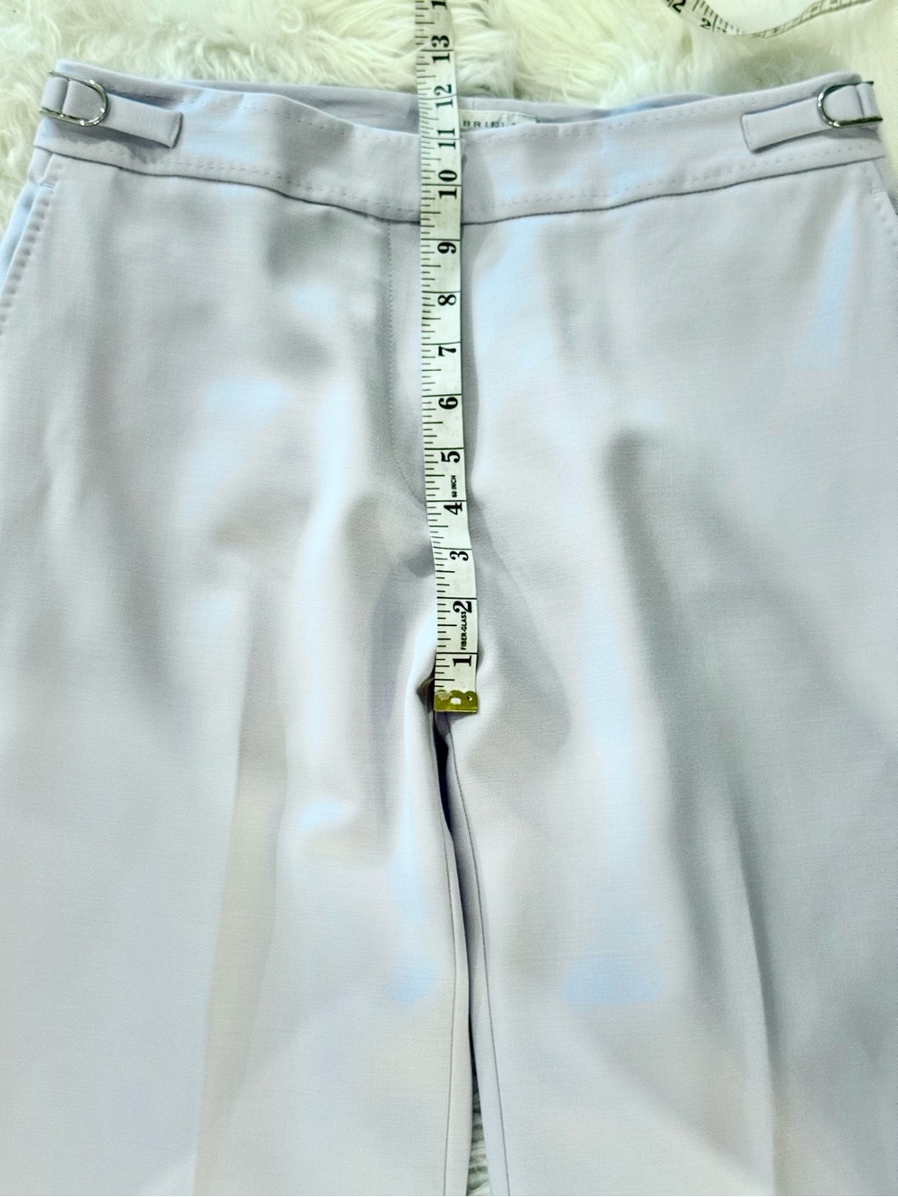 Gabriela Hearst Torres Wool Silk Trousers Lt. Blue Quiet Luxury Minimalist Sz:8 - Picture 11 of 16